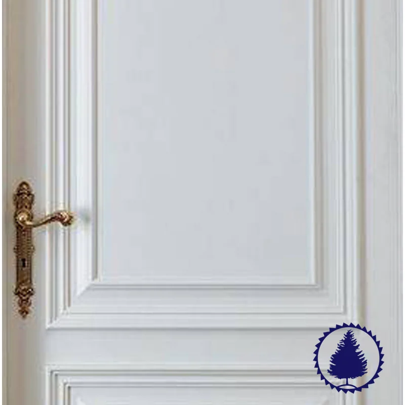 درب داخلی تمام چوب با رنگ سفید کد 401